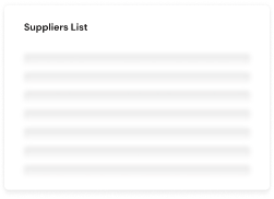 Supplier's List Modal